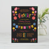 Invitation Fiesta Quinceañera mexicaine (Debout devant)