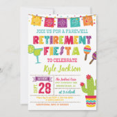 Invitation Fiesta Retraite - Blanc (Devant)