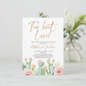 Invitation Fiesta Rose Gold Taco ''bout Love Couples Shower (Debout devant)