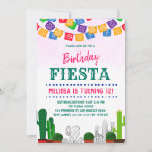 Invitation Fiesta Saint Cactus Mexicaine Cinco de Mayo Annive (Devant)