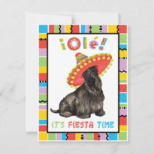 Invitation Fiesta Scottish Terrier (Devant)