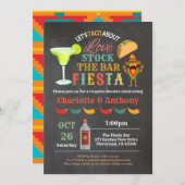 Invitation Fiesta stock le bar couples de douches (Devant / Derrière)