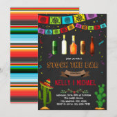 Invitation Fiesta stock l'invitation du bar (Devant / Derrière)