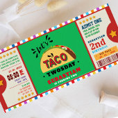 Invitation fiesta taco billet de deux jours