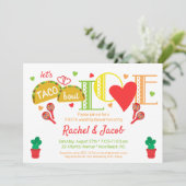 Invitation Fiesta Taco Bout Amour Nuptiale (Debout devant)