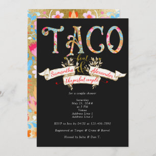 Invitation Fiesta Taco Bout Amour Parfait Couple Couple Douch