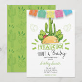 Invitation Fiesta Taco Bout Baby (Devant / Derrière)