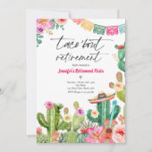 Invitation Fiesta Taco 'Bout Retraite mexicaine Fiesta Party (Devant)