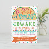 Invitation Fiesta Taco Bout une fête (Debout devant)