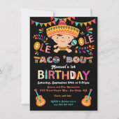 Invitation Fiesta Taco mexicaine à environ 1er anniversaire (Devant)
