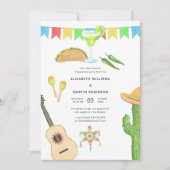 Invitation Fiesta Taco Mexicaine à propos de l'amour (Devant)