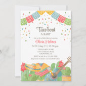 Invitation Fiesta Taco Mexicaine 'Bout A Baby Baby shower (Devant)