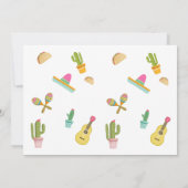 Invitation Fiesta Taco Twosday Cactus Girl 2e fête d'annivers (Dos)