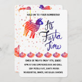 Invitation Fiesta Time Cinco De Mayo (Devant / Derrière)