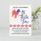 Invitation Fiesta Time Cinco De Mayo (Debout devant)