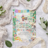Invitation Fiesta Trois-esta 3e fête d'anniversaire