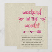 Invitation Fièvre Cabine| Russe Bachelorette Party (Devant / Derrière)