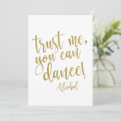 Invitation Fiez-vous à moi, vous pouvez danser Panneau de mar (Debout devant)