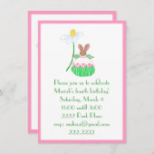 Invitation Fifi Bunny (Devant / Derrière)