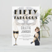 Invitation Fifty and Fabulous 1920s (Debout devant)