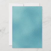 Invitation Fifty and Fabulous Teal Script 50th Birthday (Dos)