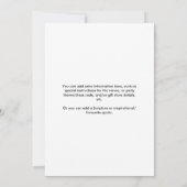 Invitation Fifty Fabulous Modern Black White 50th Birthday (Dos)