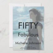 Invitation Fifty & Fabulous Photo 50th Birthday Party (Devant)