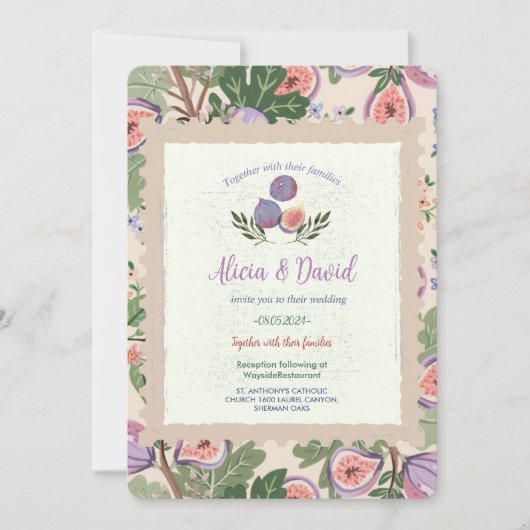 Invitation Fig vintage (Devant)
