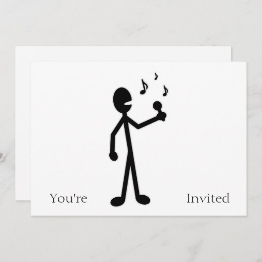 Invitation Figure de l'anneau de chant (Devant / Derrière)