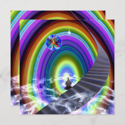 Invitation Figure de mystère au Stargate interdimensionnel (Devant / Derrière)