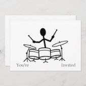 Invitation Figure du manche de tambour (Devant / Derrière)