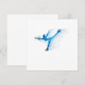 Invitation Figure Skating Girl Winter Sports Gift (Devant / Derrière)