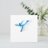 Invitation Figure Skating Girl Winter Sports Gift (Debout devant)