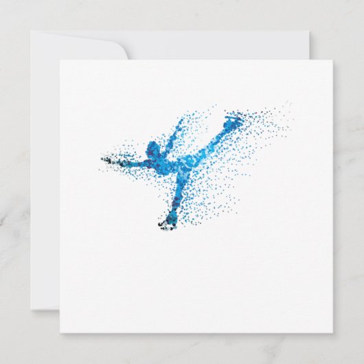 Invitation Figure Skating Girl Winter Sports Gift (Devant)