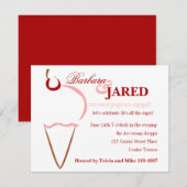 Invitation Files d'attente pour glace (Devant / Derrière)