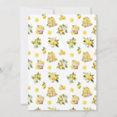 Invitation Filière de citron Fête des mariées d'été méditerra (Dos)