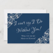 Invitation Filigree Art déco | Je Ne Peux Pas Dire Que Je Le  (Devant)