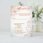 Invitation Filigree Automne Swirl 3.5x5 R.S.V.P. (Debout devant)