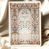 Invitation Filigree Rococo Mariage Floral Arch