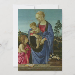 Invitation Filippino Lippi - La Vierge et l'enfant avec Saint