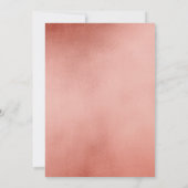 Invitation Fille 1er anniversaire WILD UN Rose Gold Foil Crow (Dos)