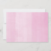 Invitation Fille 2e anniversaire blush or rose floral élégant (Dos)