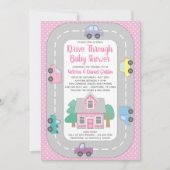 Invitation Fille à travers le Baby shower