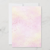 Invitation Fille à travers le Baby shower (Dos)