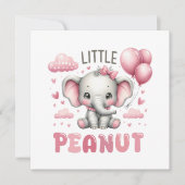 Invitation Fille adorable petite cacahuète (Devant)