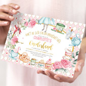 Invitation Fille Alice au pays des merveilles 1er anniversair