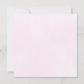 Invitation Fille Aquarelle Arc-en-ciel Bébé Sprinkle (Dos)