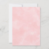 Invitation Fille Aquarelle Bois Animal Baby shower Floral (Dos)