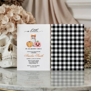 Invitation Fille arc Fantôme Halloween Baby Shower Little Boo