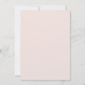 Invitation Fille au Ruban Rose Premier Anniversaire  (Dos)